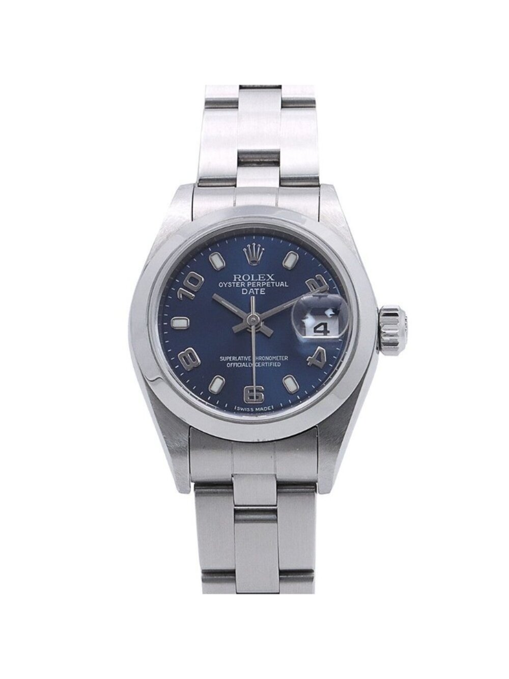 Rolex Oyster Perpetual Date P Number Watch Blue Dial Tobi Arabia